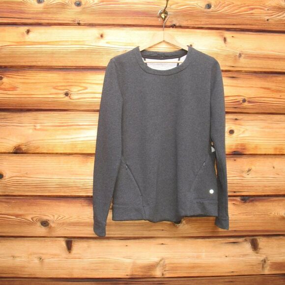 Lululemon Heathered Black Pullover Sweatshirt Top - Picture 4 of 10
